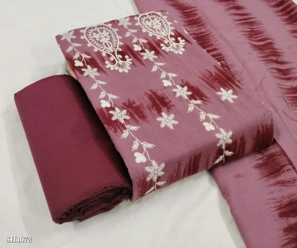 Cotton Work Dress Material and Dupatta