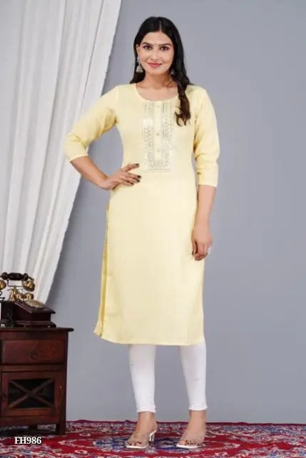 Embroidery Work Kurti