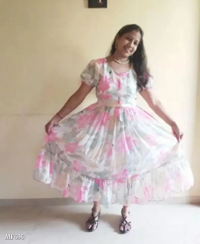 Stylish Flower Print Dress